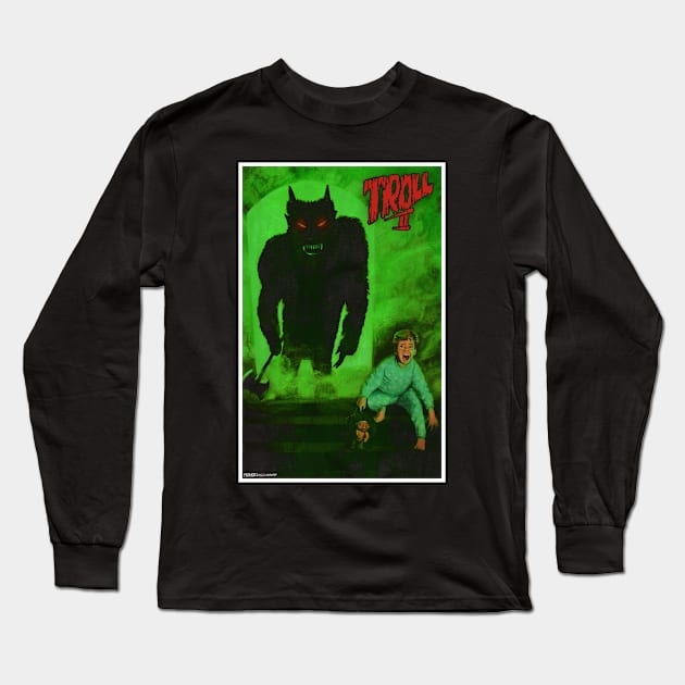 Troll 2 (Black) Long Sleeve T-Shirt by MondoDellamorto